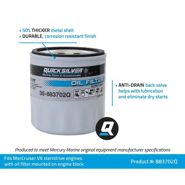 Quicksilver Olie Filter 883702Q